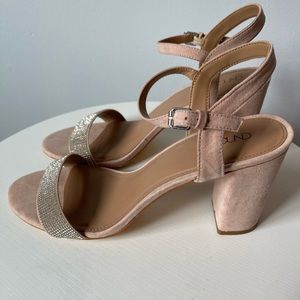 Abound Steph Block Heel Sandal In Blush Stones
